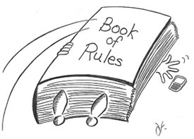 Image result for rule book cartoon